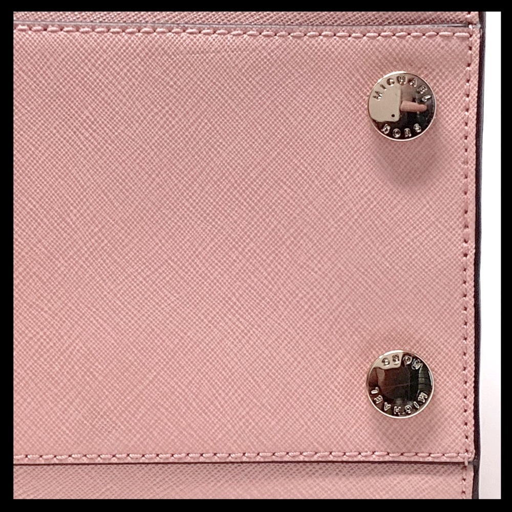 MICHAEL KORS Dillon Large Top Zip Saffiano Leather Satchel Pale Pink - Picture 6 of 12